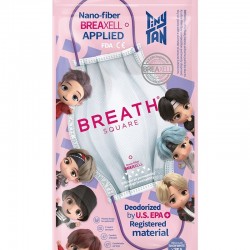 BTS 캐릭터 타이니탄 에디션- 브레스 타이니탄 스퀘어 마스크 화이트 1팩(3매입)